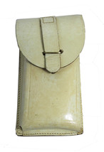 Vintage Italian army white leather magazine pouch ammo belt military ammunition - £9.39 GBP+