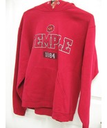 Temple University Temple Owls Red Hoodie Size Medium Jerzees USED - $381.30 MXN