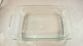 Pyrex C232 Clear Baking Dish with Handles  7&quot; X 11&quot; X 2”  2 QT Made in USA  - £8.69 GBP