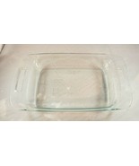 Pyrex C232 Clear Baking Dish with Handles  7&quot; X 11&quot; X 2”  2 QT Made in USA  - $10.88