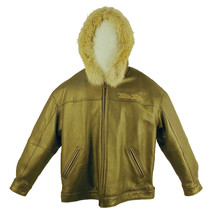 Pelle Pelle, Open Bottom Leather Jacket W Hoodie &amp; Fur, 2040B, Limited Edition - $699.00