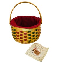 Longaberger 2003 Christmas Collection Caroling Basket Liner Protector Re... - £20.04 GBP