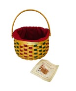 Longaberger 2003 Christmas Collection Caroling Basket Liner Protector Re... - £20.01 GBP