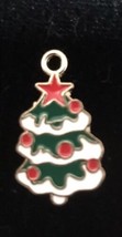 Christmas Tree Enamel Bangle Pendant charm - Necklace Pendant Charm C23 ... - £11.20 GBP