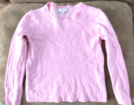 J Crew Womans Pink Teddie Crew Neck Sweater Size Small - $5.99