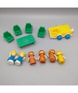 Vintage Lil Playmates Space Station Astronauts and People Table Chairs Car - $23.48 CAD