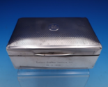 English Estate Sterling Silver Cigarette Box &quot;Pax in Bello&quot; w/Presentati... - $256.41