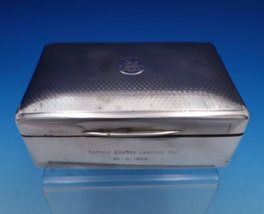 English Estate Sterling Silver Cigarette Box &quot;Pax in Bello&quot; w/Presentation #7936 - £204.92 GBP