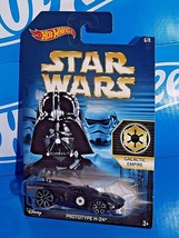 Hot Wheels 2015 Wal-Mart Exclusive Star Wars 6/8 Galactic Empire Prototype H-24 - $4.95