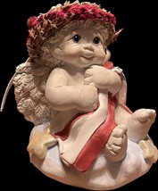 Dreamsicles July Calendar Collectible Angel Cherub Figurine - £26.33 GBP