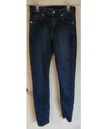 Womens 0 Just USA Dark Indigo Blue Distressed Skinny Denim Jeans - €7,64 EUR