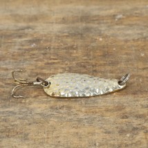 Vtg Hammered Spinner Fishing Lure Atlantic Lure Inc 0.2oz Gold Tone - £5.75 GBP