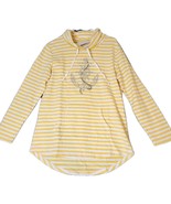 Quacker Factory Nautical Tunic Top Womens S Yellow White Sequins  Anchor... - $44.75 CAD