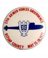 1975 Kitsap County Armed Forces Week Pinback Button Washington - $149.58 MXN
