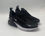Nike Air Max 270 Black White Shoes Sneakers 943345-001 Youth 4Y - $99.99