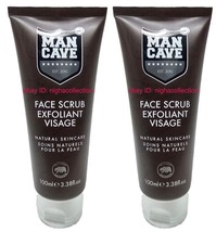 ( Lot 2 ) Man Cave Natural Skin Care Face Scrub 3.38 Oz Brand New - $425.24 MXN