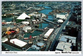 Postcard Birds Eye View Of Worlds Fair Expo 74 Spokane Washington 4x6 - £3.99 GBP