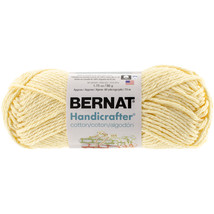 Spinrite Bernat Handicrafter Cotton Yarn - Solids-Pale Yellow - £12.64 GBP