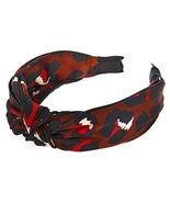 Locks &amp; Mane Fashion Wide Knotted Headband Brown Leopard Print - $22.65 CAD