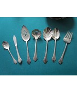 COMMUNITY ONEIDA SILVERPLATE SET OF 7 SERVERS BITTERSWEET PATTERN  - €63,33 EUR