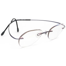 Silhouette Eyeglasses 7395 40 6053 Titan Purple Rimless Frame Austria 48... - £78.65 GBP