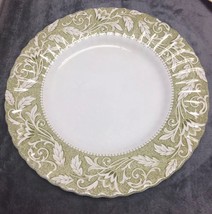 Vtg J&amp;G Meakin Classic Lucerne Green And White Dinner Plate Staffordshire 9 3/8” - £14.33 GBP