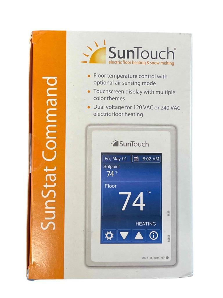 SunTouch SunStat Command Floor Control TouchScreen Thermostat 500850SB