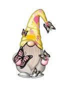 Gnome with Butterflies metal cutting die Card Making Scrapbooking Craft ... - $10.00