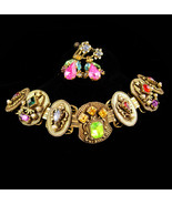 Antique Bookchain bracelet / Victorian bracelet / Edwardian Earrings / C... - £155.87 GBP