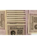 1923 Deutschland 100,000 Marke Hinweise / 11 (Elf) Sequentially Nummerie... - $175.47