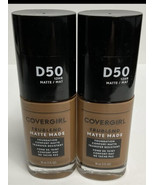 2 Covergirl Trublend Matte Made Liquid Foundation D-50 Deep Golden 12-hr... - $298.78 MXN