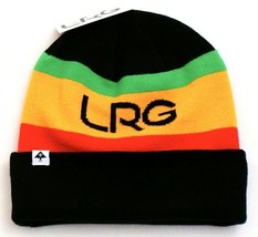 LRG Lifted Research Group Multi Color Knit Beanie Skull Cap Men&#39;s One Size NWT - £29.56 GBP