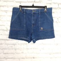 Squeeze Stephen Hardy Jean Shorts Womens 13/14 Blue Denim High Rise 90s Y2K - £12.80 GBP