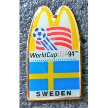 1994 World Cup Sweden Flag McDonald&#39;s Pin - $7.95