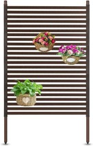 Privacy Fence Screen | Modern Outdoor Divider Decorati (3ft W x 5ft H,Br... - £76.07 GBP