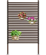 Privacy Fence Screen | Modern Outdoor Divider Decorati (3ft W x 5ft H,Br... - £76.08 GBP