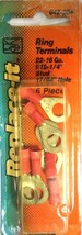 Dorman 642-204 (6) Pc Ring Terminals 22-16 Gauge #12-1/4&quot; Stud 17/64 Hol... - $14.00