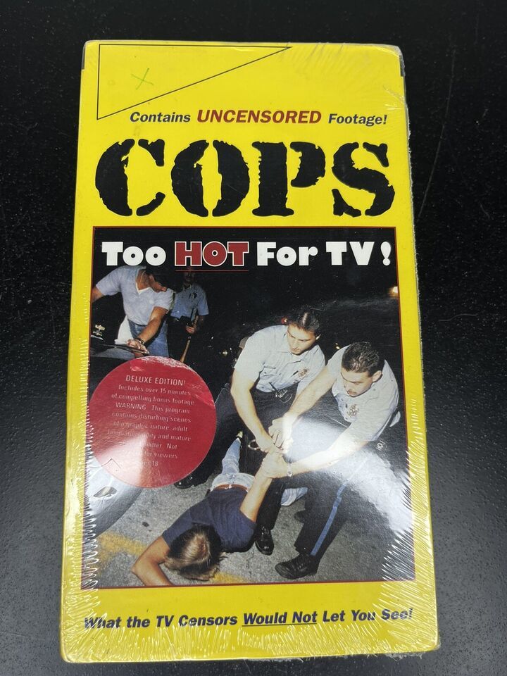 Sealed NEW VHS COPS Too Hot for TV uncensored 1996 VHS Tapes
