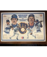 1983 MILWAUKEE BREWERS 1982 AMERICAN LEAGUE CHAMPIONS PLACE MAT Yount Gantner - $24.99