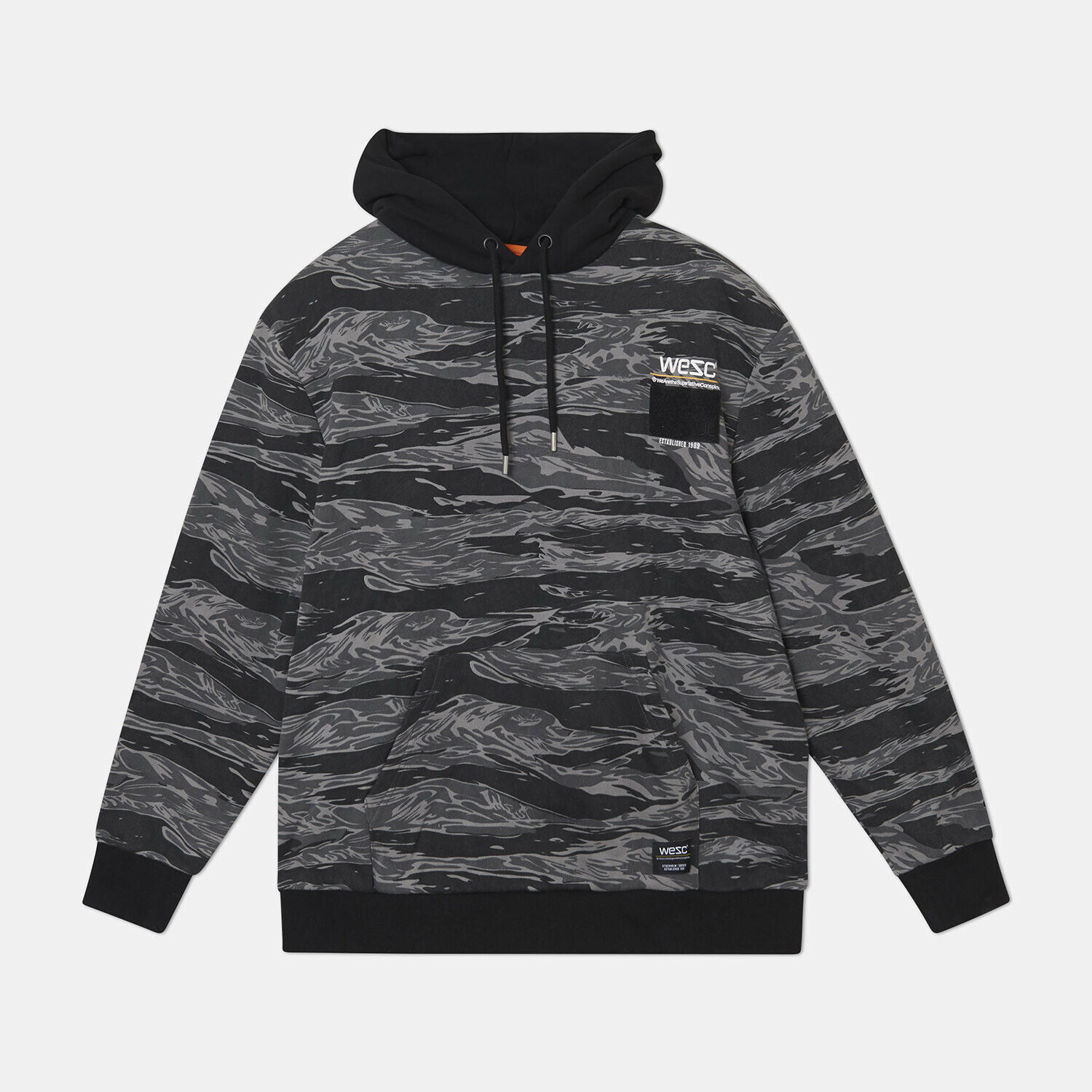 WESC Mike Camo Hoodie Black-Size Small Item image 3