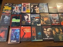 Horror Scary Movie Lot Of 30+ Preowned Scary Creepy Movies, Chucky , Predator - £57.27 GBP