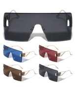 KLEO RIMLESS OVERSIZED ONE PIECE SHIELD LENS SUNGLASSES RETRO DESIGNER F... - $12.54 CAD
