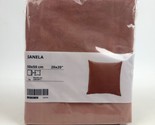 Ikea SANELA Pillow Cushion Cover 20&quot; x 20&quot; Velvet 100% Cotton Pink New - $15.82