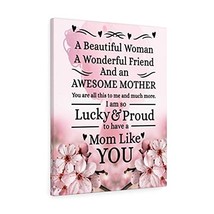 Express Your Love Gifts Mom Message Lucky and Proud Mother Appreciation Wall Art - £111.72 GBP