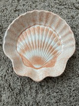 Cardinal Sand and Sea Bowl 6.5” X 6.5” Peach-Pink Shell Pattern - $10.57