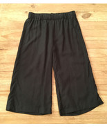 Soft Surroundings Petite PXS Wide Leg Crop Pants Dark Green Tencel Elast... - £22.75 GBP