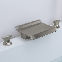 widespread 3 Holes Waterfall bathTub Faucet deck mounted  - $235.00