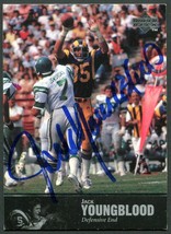 Jack Youngblood Signed 1997 Ud Legends Card #73 Los Angeles Rams Hof Auto Coa - £23.49 GBP