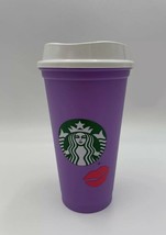 Starbucks Valentines Limited Edition 2021 Purple Color Changing 16oz Hot Cup - £7.74 GBP