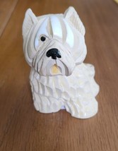 Artesania Rinconada Classic Retired White Terrier 112 Sculpture 3&quot; High Signed - £12.04 GBP